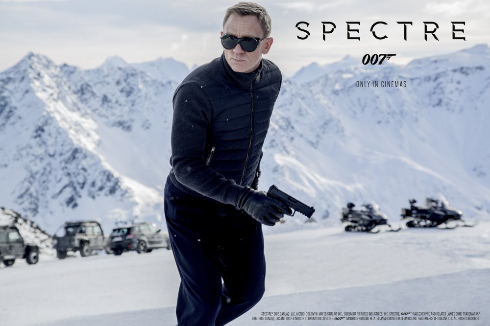 James Bond shooting at ice Q