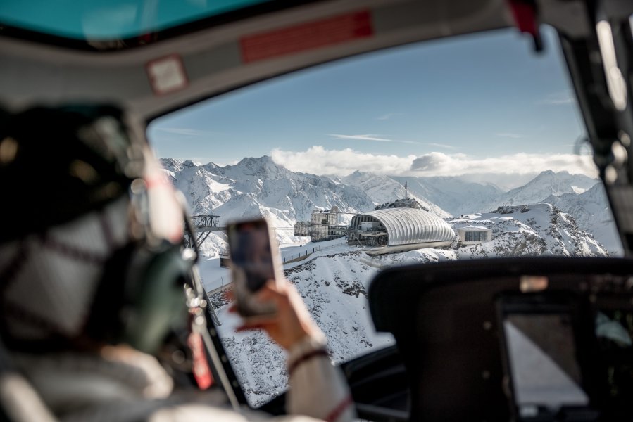 Hubschrauberflug Sölden - James Bond Schauplätze