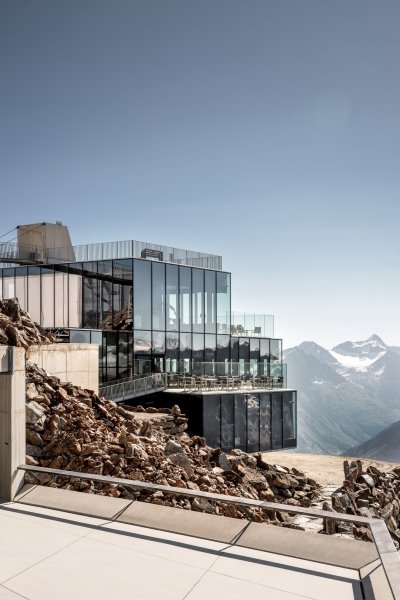 Unique ice Q restaurant in Solden in Austria