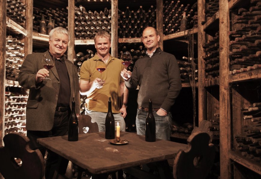 The PINO 3000 winegrowers - Joachim Heger, Paul Achs and Wolfgang Tratter